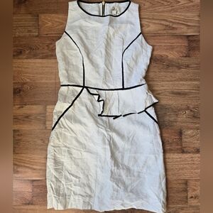Vintage An Original BY Milly New York Elegant White Sleeveless Dress Size 4